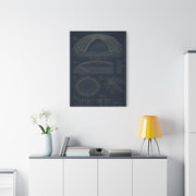 All Weather Stadium Blueprint Sports Wall Art & Canvas Print