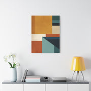 Mid Century Modern Geometric Color Block Wall Art & Canvas Print
