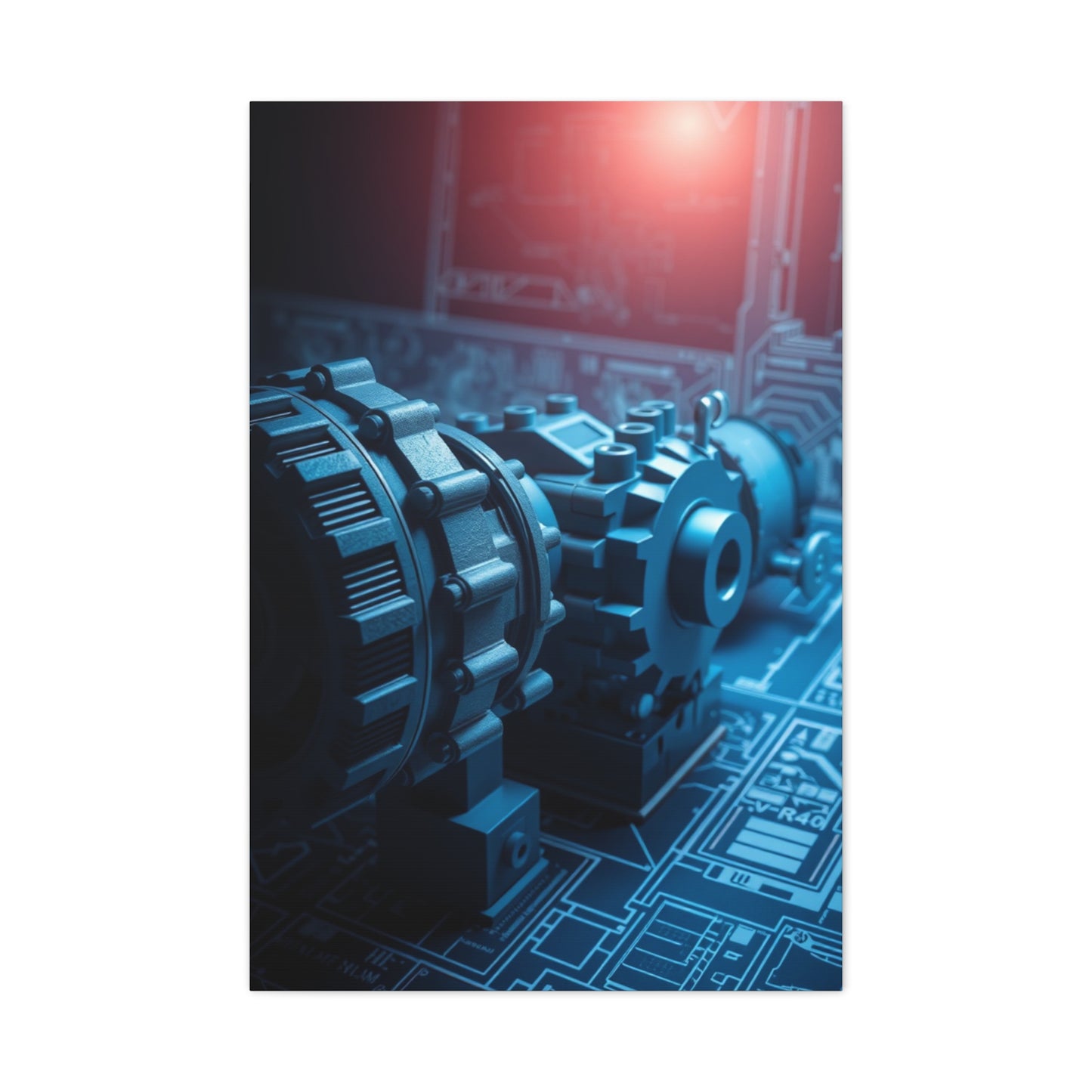 Supreme Engineering & Machinery Blueprints Art Beautiful Collection Wall Art & Canvas Print