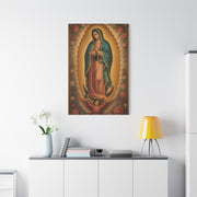 Our Lady of Guadalupe Floral Sacred Icon Wall Art & Canvas Print
