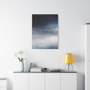 Navy Mist Atmospheric Gradient Wall Art & Canvas Print