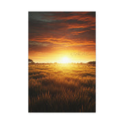 Sunrise Over Wild Grasslands Wall Art & Canvas Prints