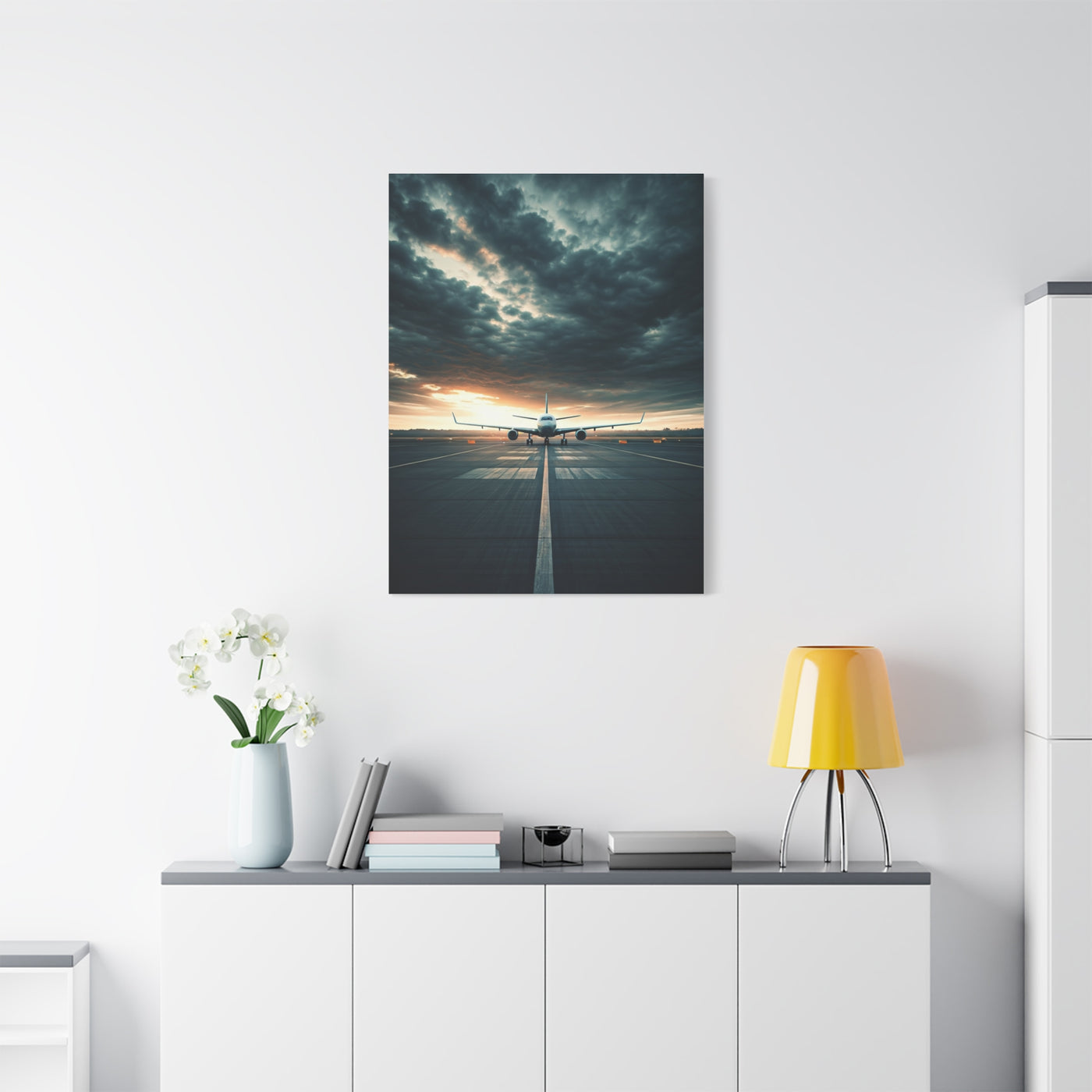 Runway Departure Storm Sky Wall Art & Canvas Prints.