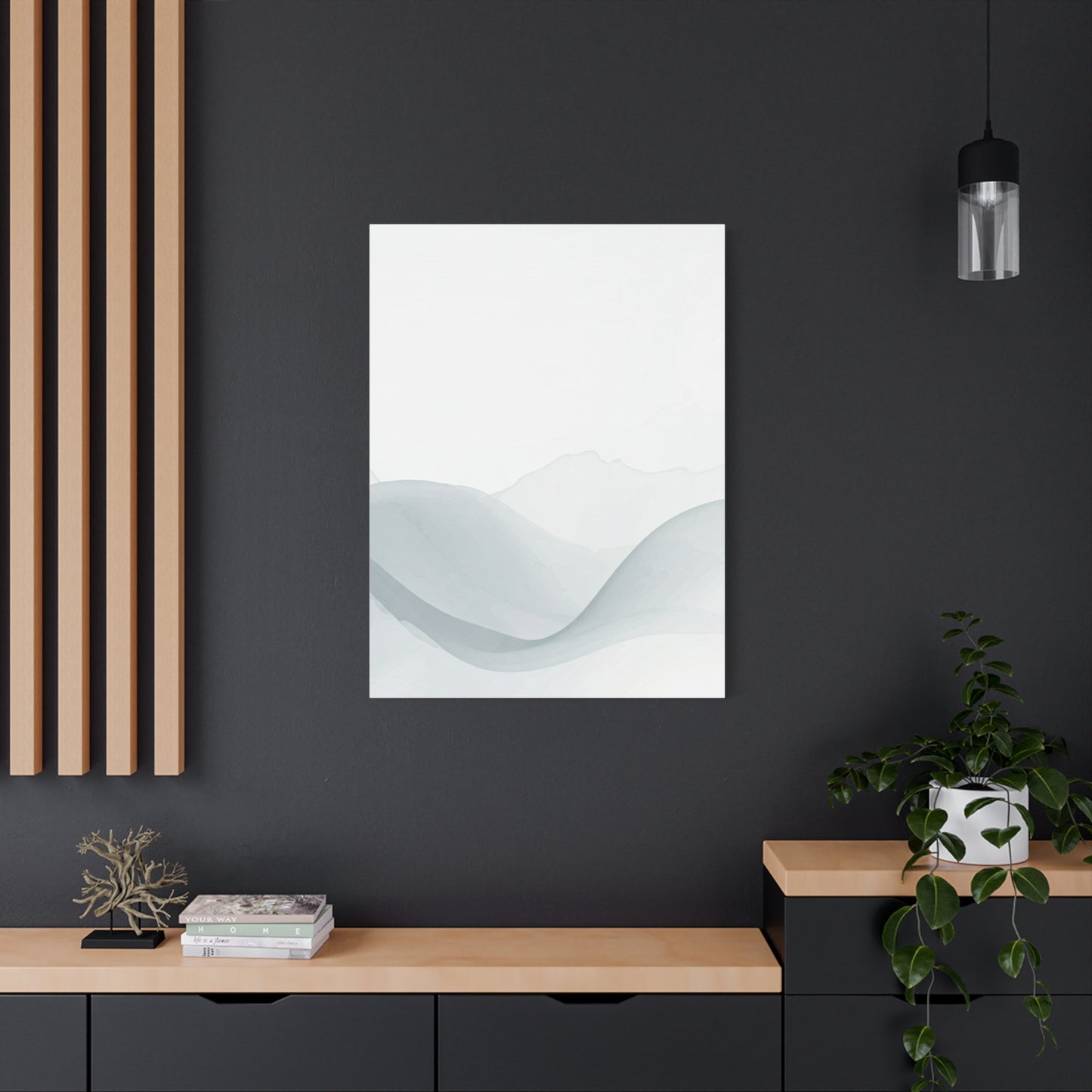 Misty Horizon Wave Wall Art & Canvas Prints