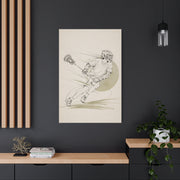 Minimal Lacrosse Motion Sports Wall Art & Canvas Print