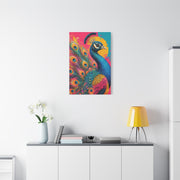 Vibrant Pop Art Peacock Statement Wall Art & Canvas Print