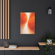Dual Orange Flow Abstract Composition Wall Art & Canvas Print