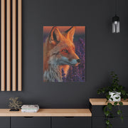 Lavender Field Fox Sunrise Wall Art & Canvas Print