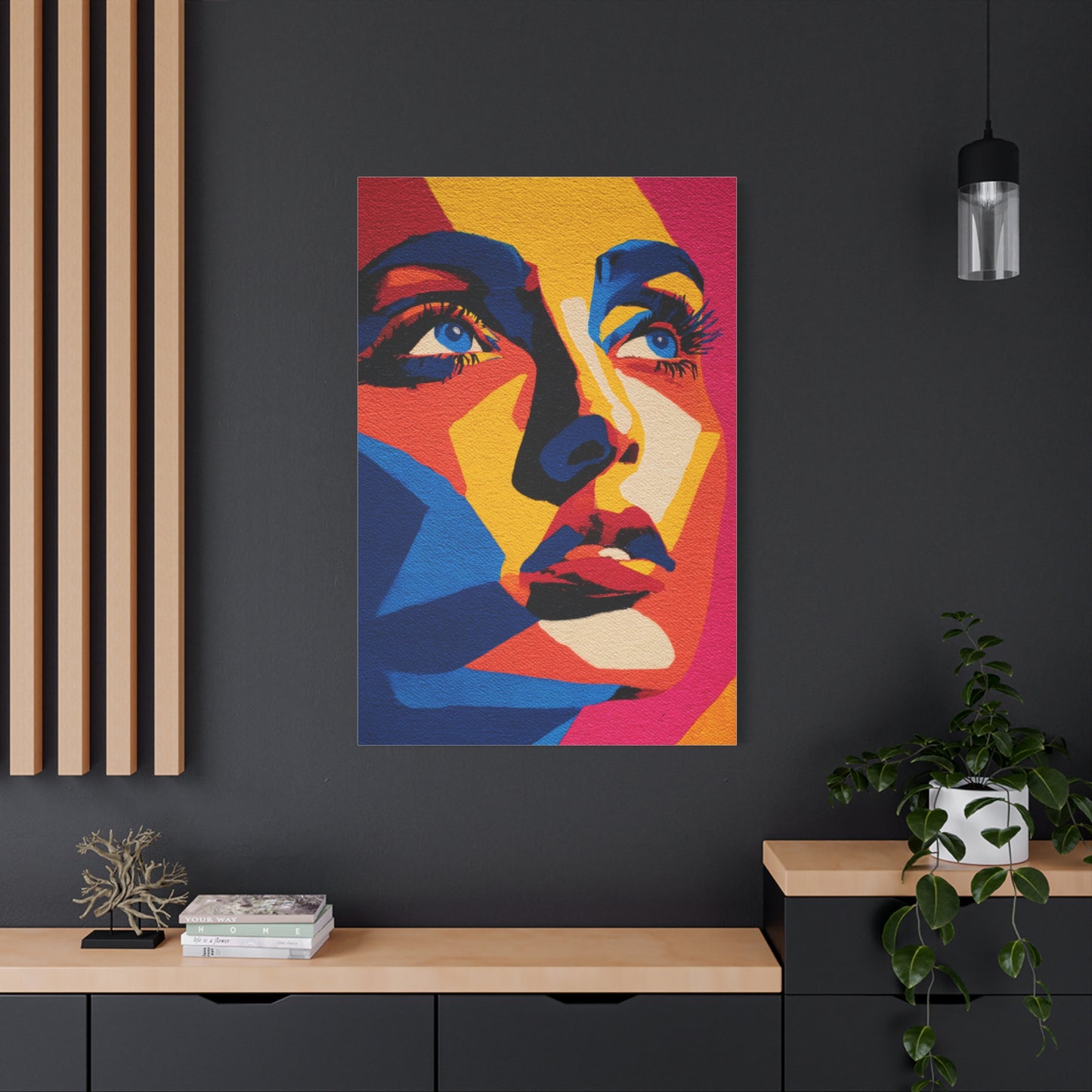 Vibrant Pop Art Portrait Wall Art & Canvas Print