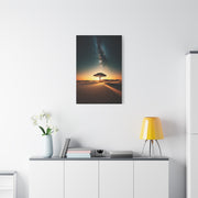 Lone Acacia Under the Cosmic Sky Wall Art & Canvas Prints