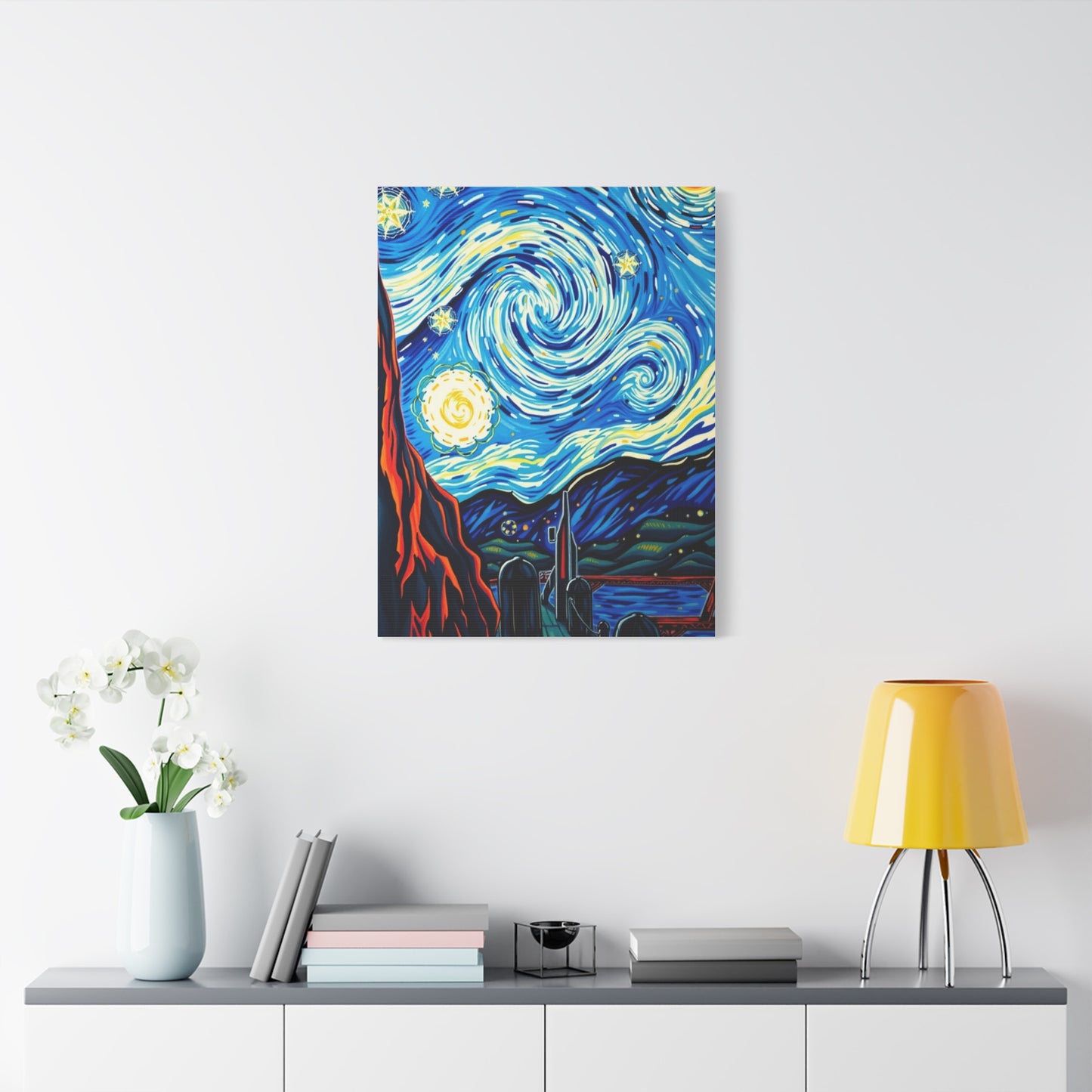 The Starry Night Canvas Art Supreme Canvas Wall Art & Canvas Print