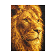 Golden Lion Portrait Wall Art & Canvas Print