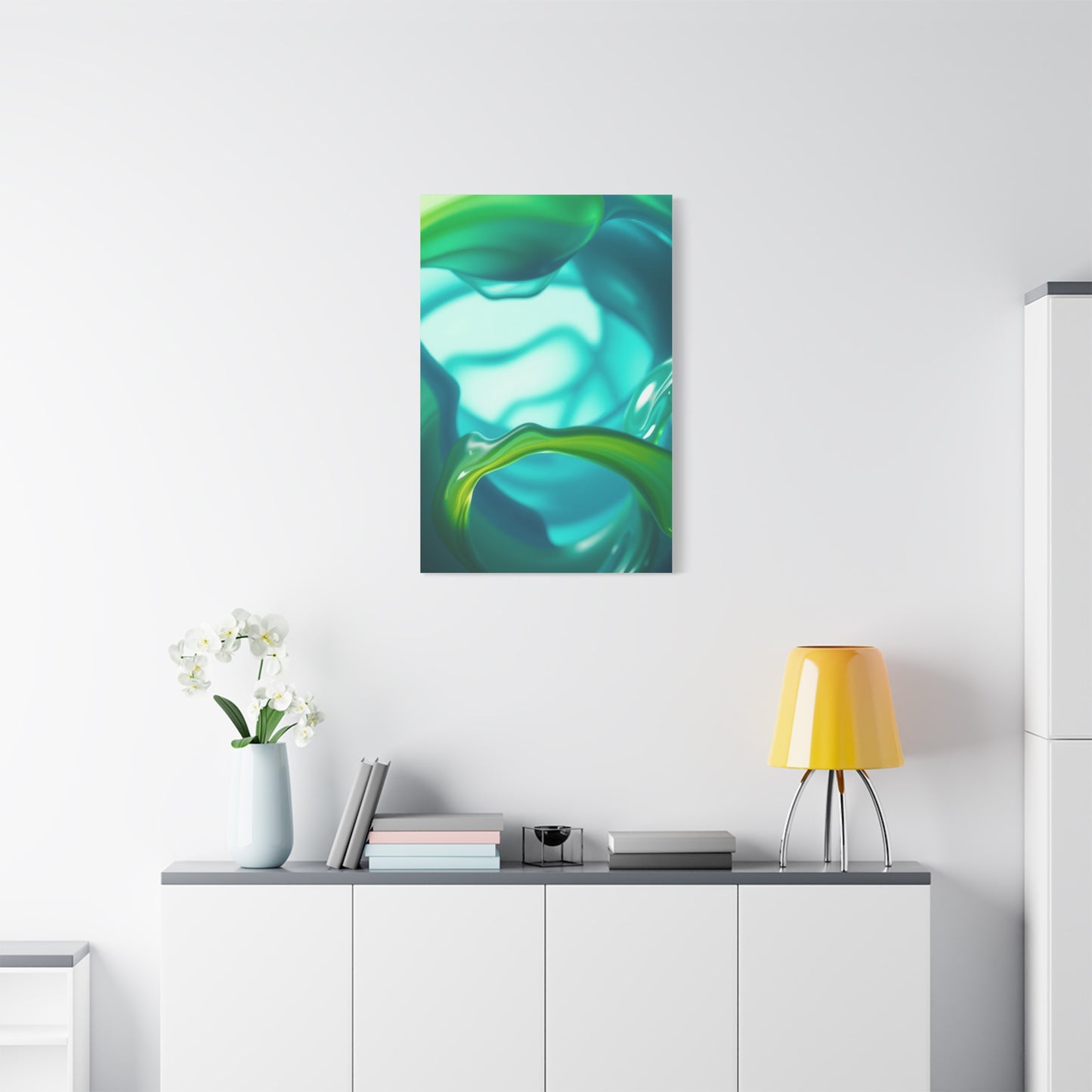 Blue & Green Art Luxury Canvas Wall Art & Canvas Print