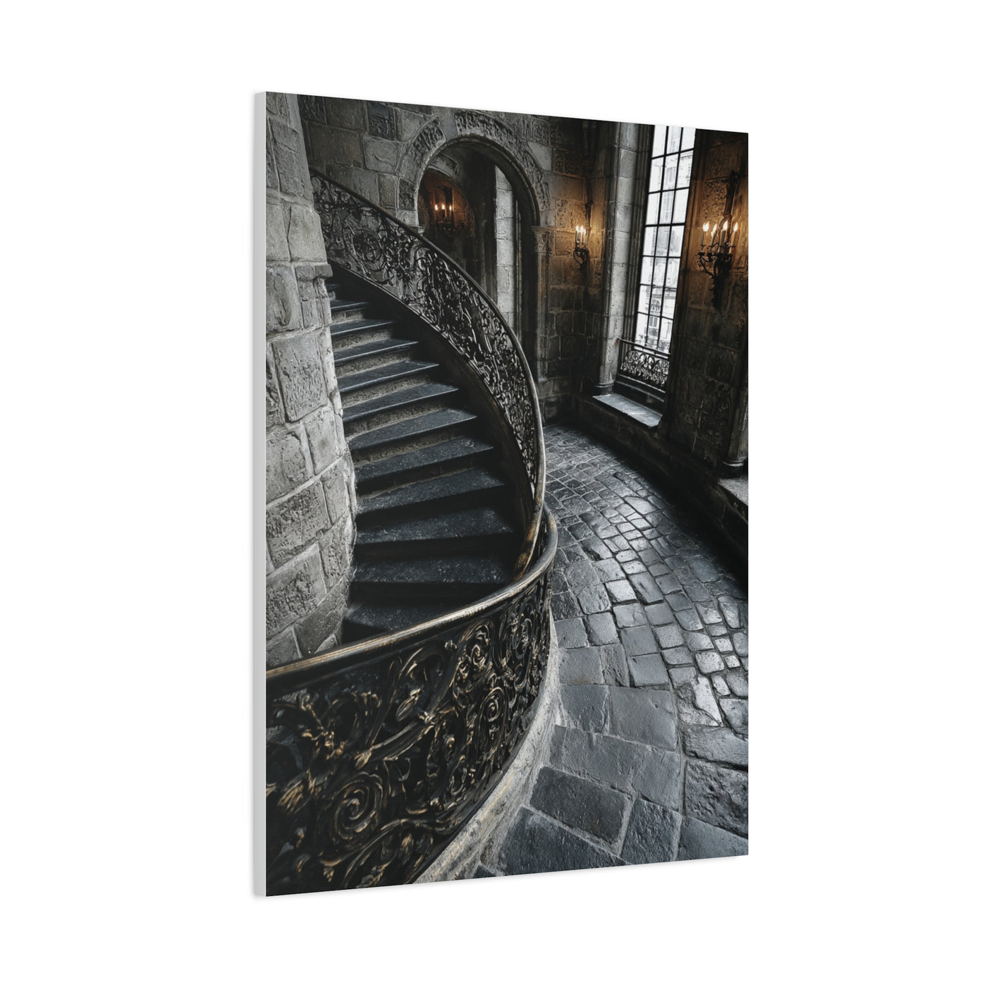 Spiral Staircase Architectural Wall Art & Canvas Print