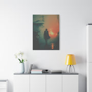John Wick Foggy Street Walk Movie Poster Wall Art & Canvas Print