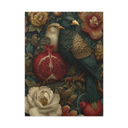 Vintage Botanical Birds & Pomegranate Wall Art & Canvas Print