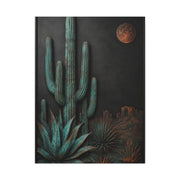 Turquoise Patina Desert Cactus Wall Art & Canvas Print