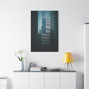 Urban Skyline Patriot Flag Reflection Wall Art & Canvas Prints