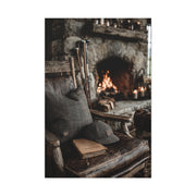 Old Caddie Chair Fireside Golf Still Life Wall Art & Canvas Print