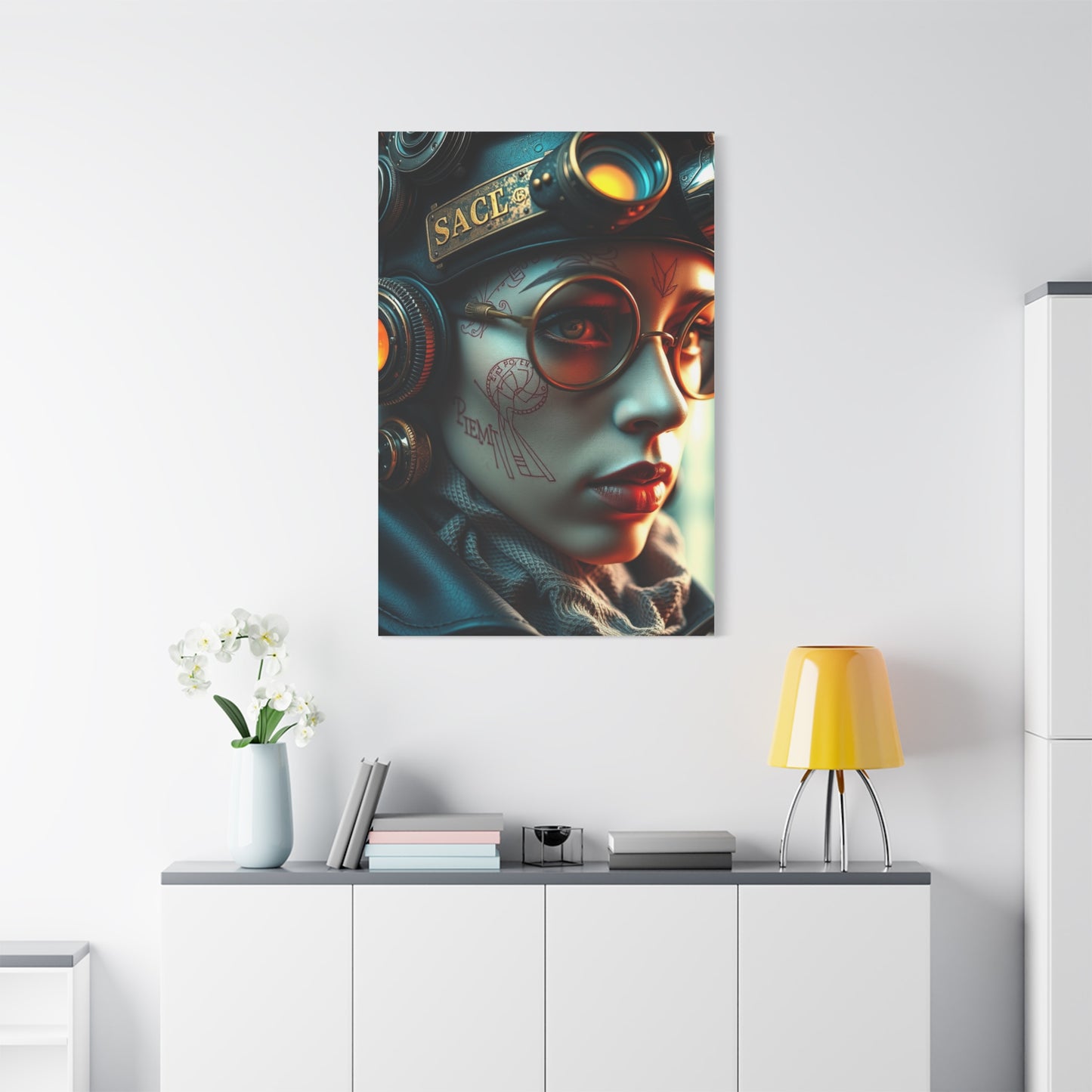 Retro-Futurist Opulence Art wall art & canvas print