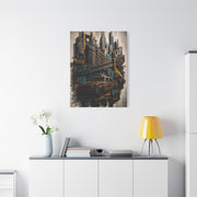 NYC Bridge Urban Collage Street Wall Art & Canvas Print