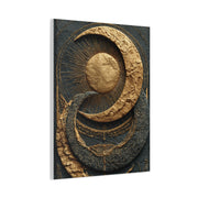 Celestial Gold Eclipse Wall Art & Canvas Print