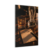 Crystal Trophy & Whiskey Golf Still Life Wall Art & Canvas Print