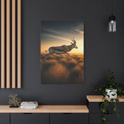 Antelope Leap Across the Plains Wall Art & Canvas Prints