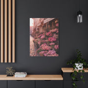 Parisian Pink Flower Market Street Wall Art & Canvas Print