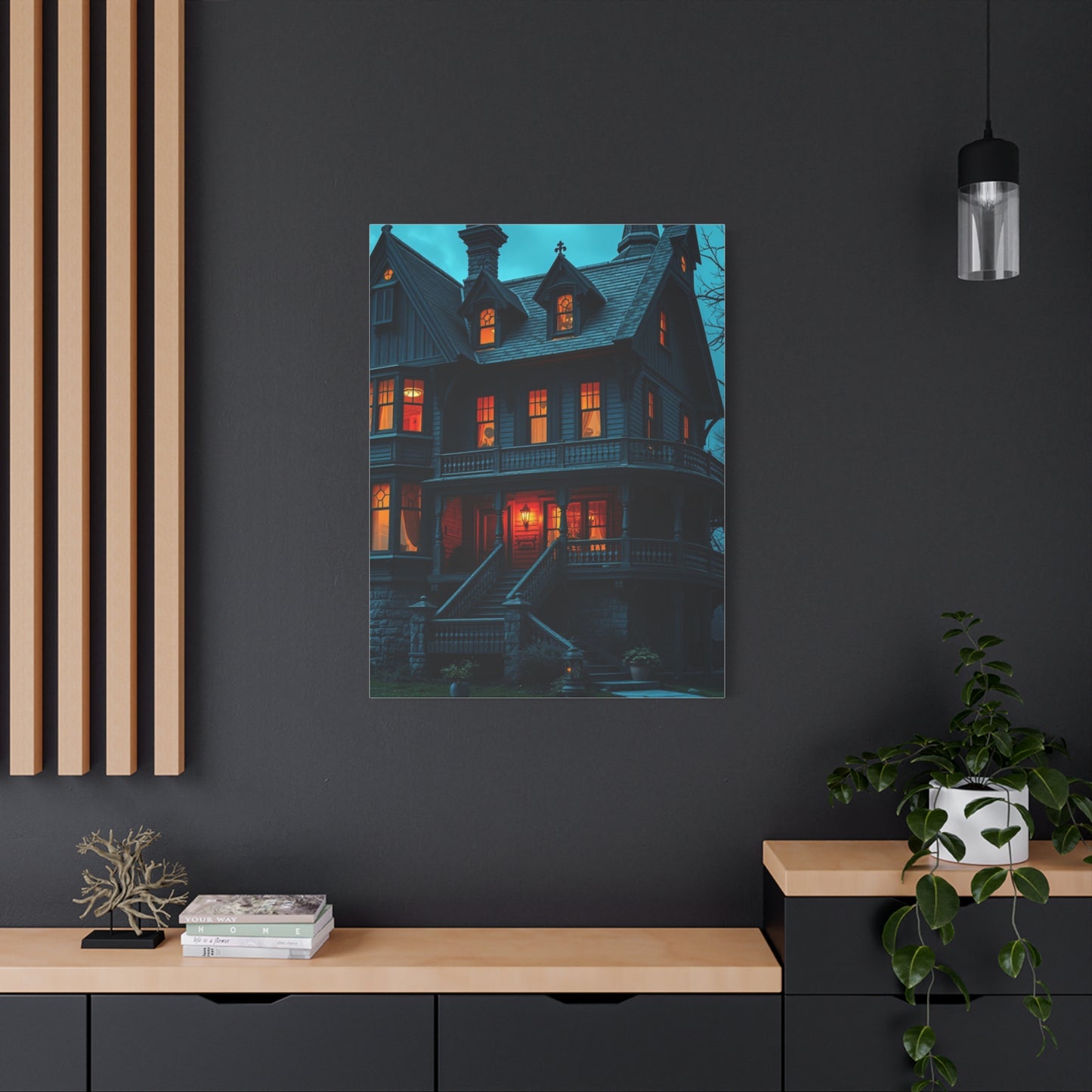 Haunted House Art Supreme Canvas Wall Art & Canvas Print