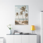 Coastal Palm Breeze Minimal Trees Wall Art & Canvas Print