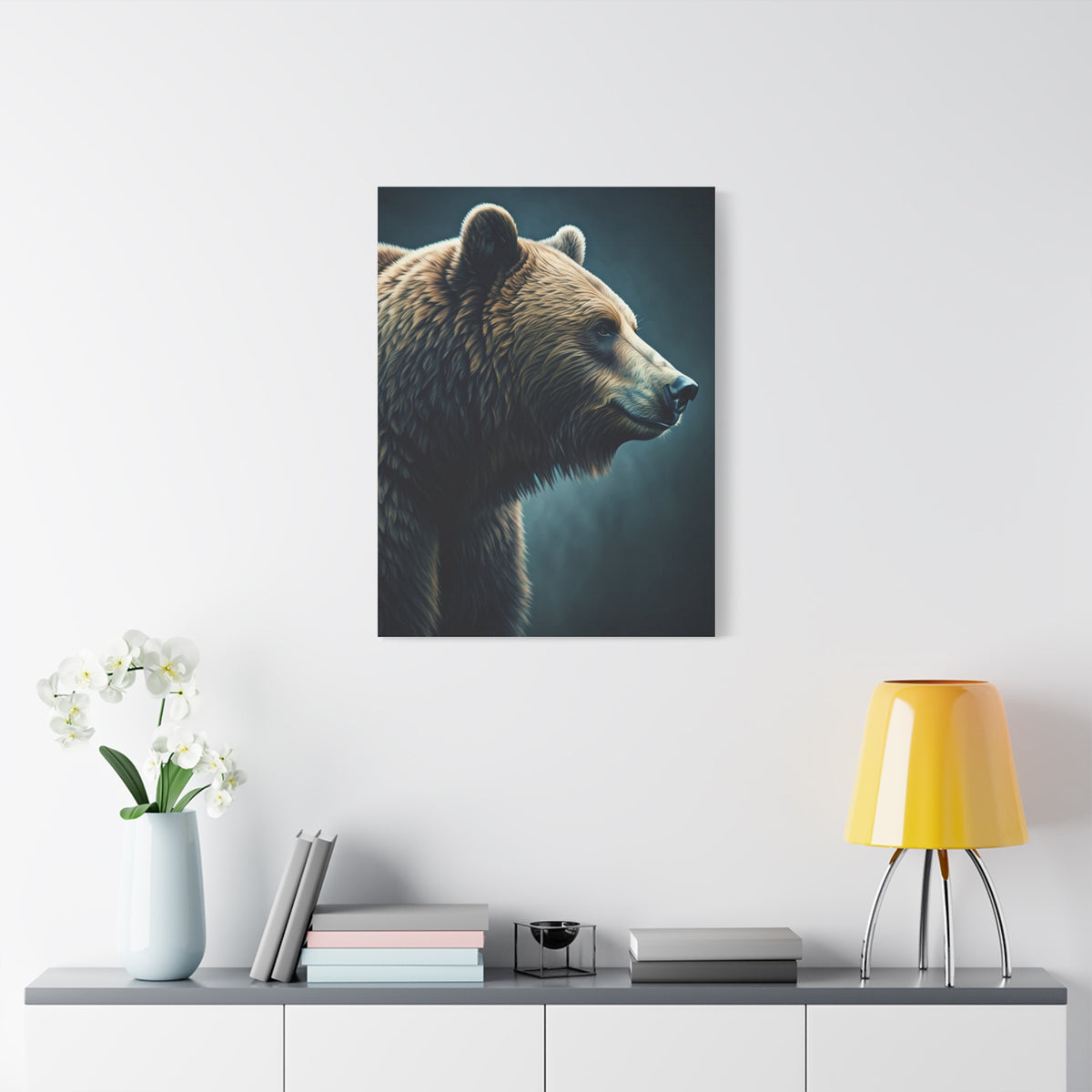 Side Profile Bear Elegance Wall Art & Canvas Prints