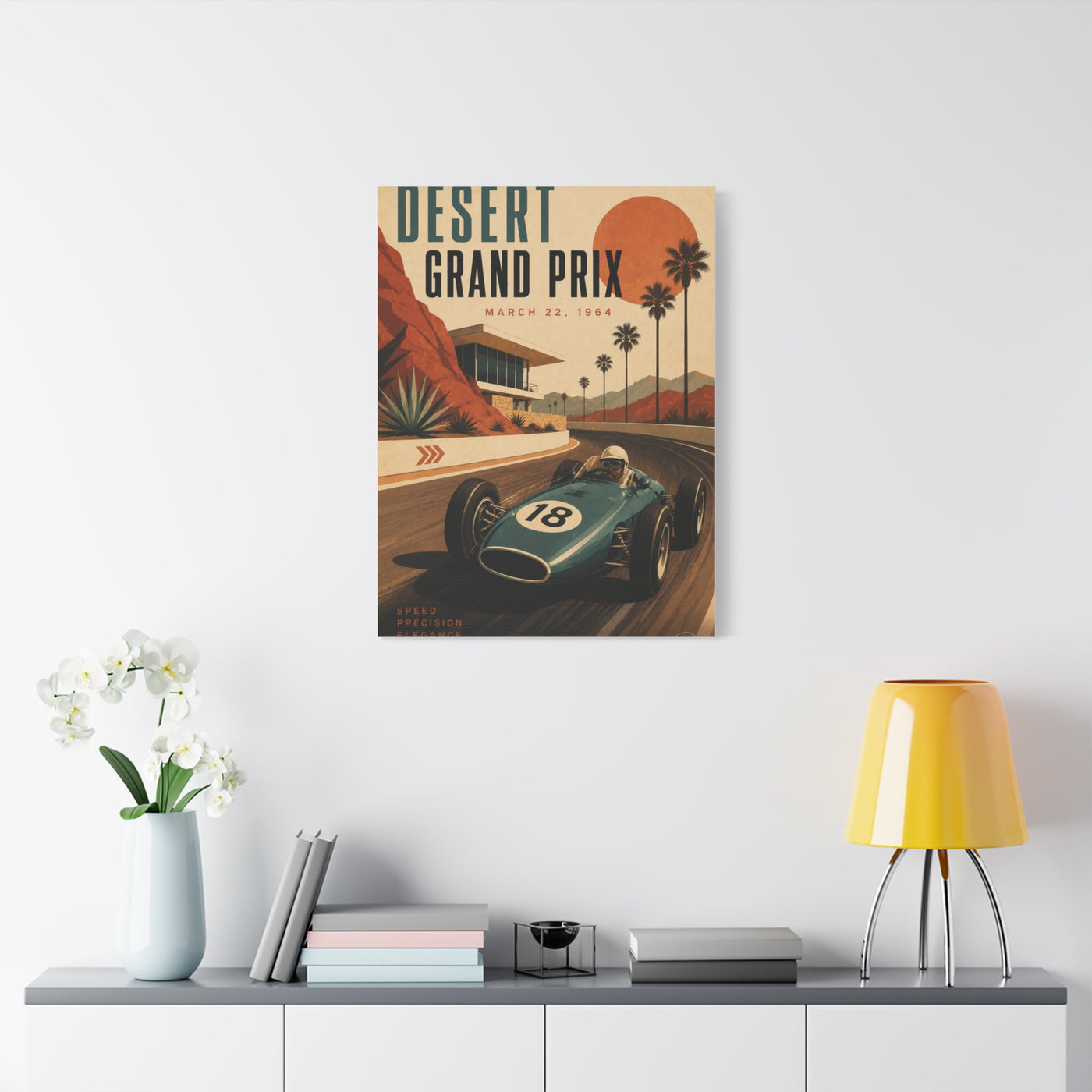 Desert Grand Prix Motorsport Sports Wall Art & Canvas Print