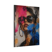 Urban Fashion Graffiti Portrait Street Wall Art & Canvas Print