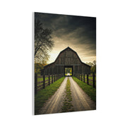 Symmetrical Drive-Through Barn Wall Art & Canvas Prints