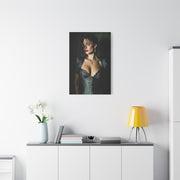 High-Fashion Satin Portrait Wall Art & Canvas Print