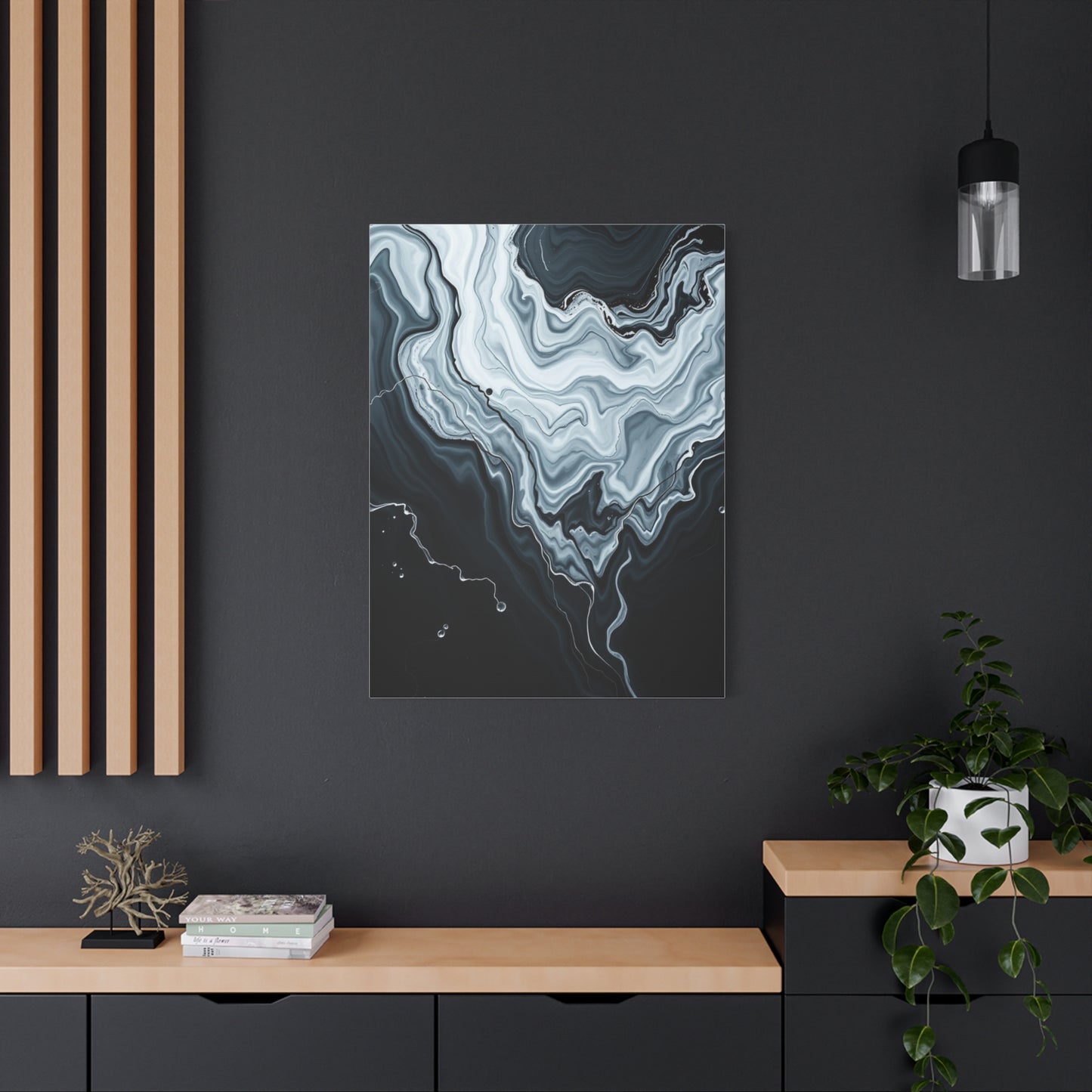 Black and White Abstract Art Supreme Canvas Wall Art & Canvas Print