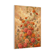 Rococo Orange Floral Fantasy Wall Art & Canvas Print