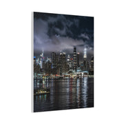 New York City Skyline at Night Wall Art & Canvas Print