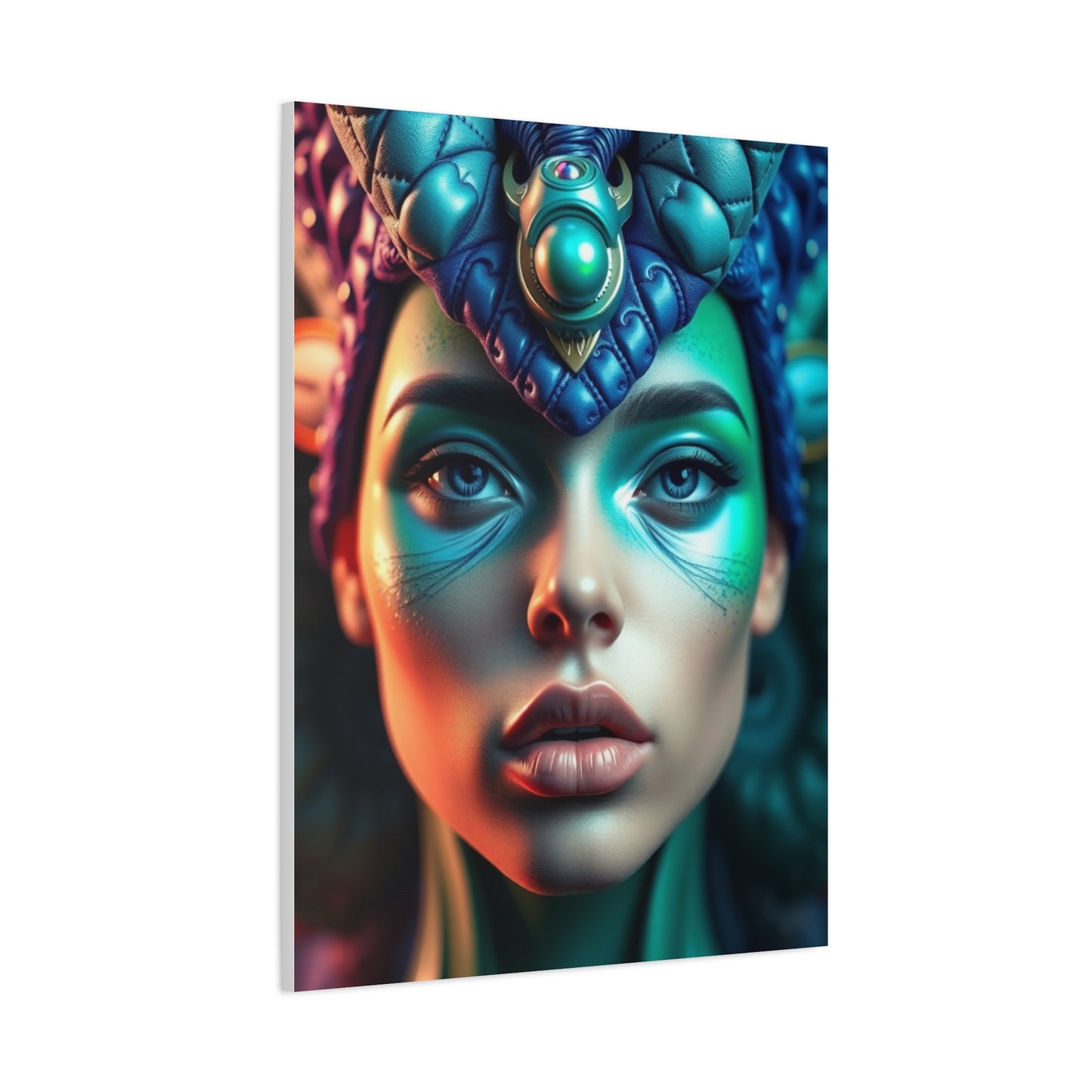 Supreme Collection Blue & Green Art Wall Art & Canvas Print