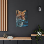 Rain-Soaked Fox Twilight Portrait Wall Art & Canvas Print