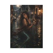Venetian Moonlight Mermaid Mystery Wall Art & Canvas Print