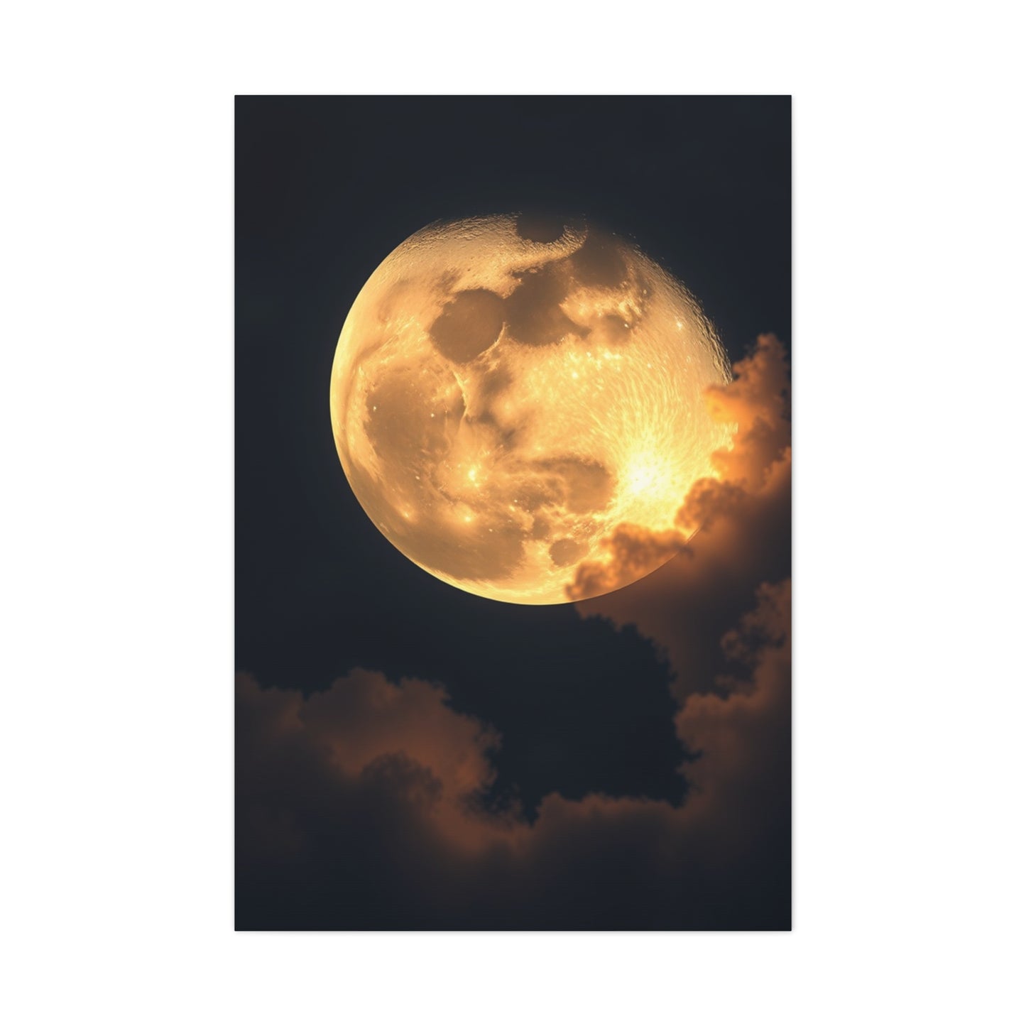 Supreme Crescent Moon Art Beautiful Collection Wall Art & Canvas Print