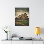 Weathered Stone Base Barn Wall Art & Canvas Prints