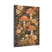 Floral Mushroom Collage Tapestry Aesthetic Wall Art & Canvas Print