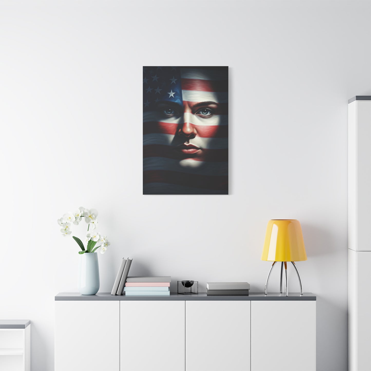 Stars and Stripes Face of Freedom Wall Art & Canvas Prints