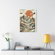 Mid-Century Modern Graphic Mountains Wall Art & Canvas Print