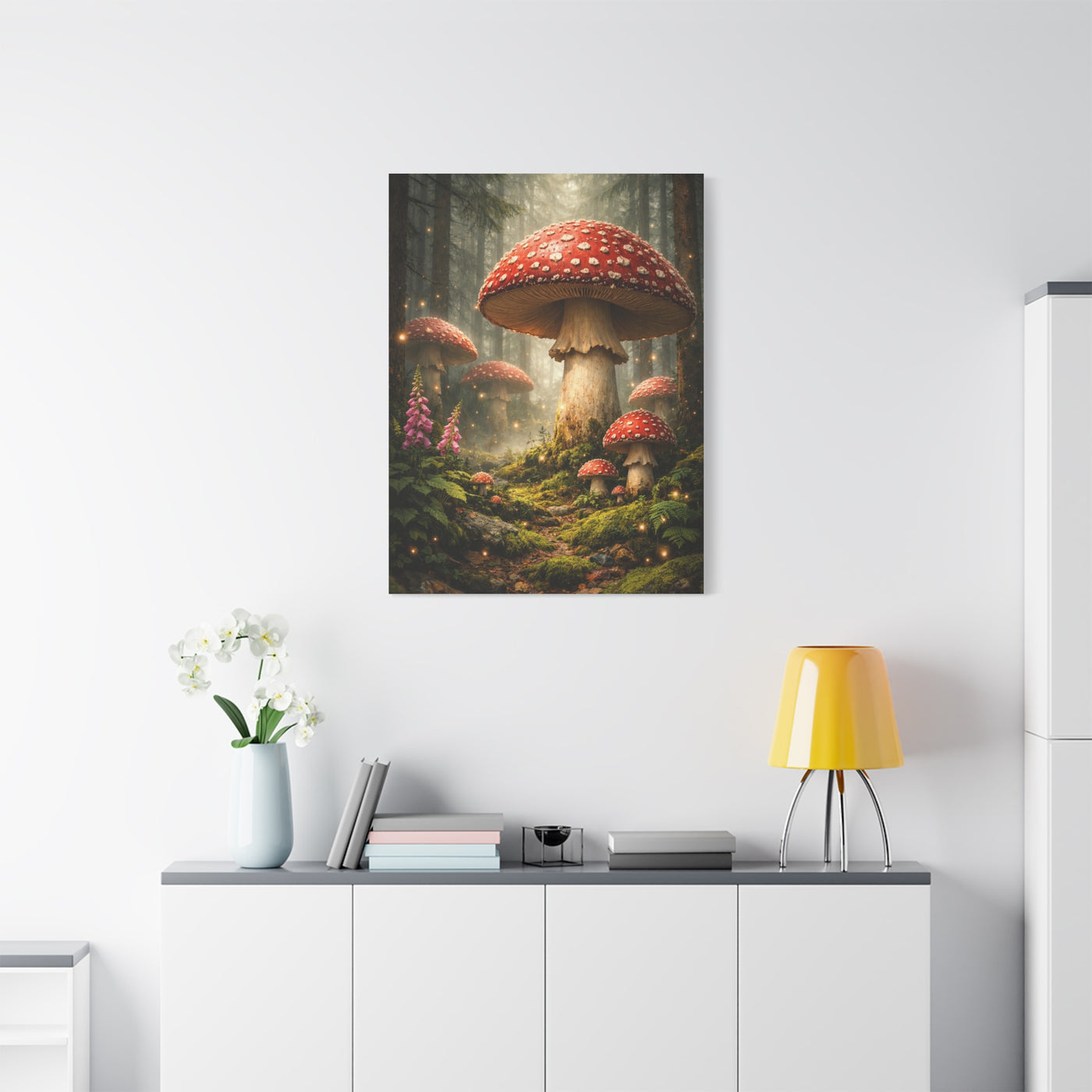 Fantasy Mushroom Forest Panorama Wall Art & Canvas Print