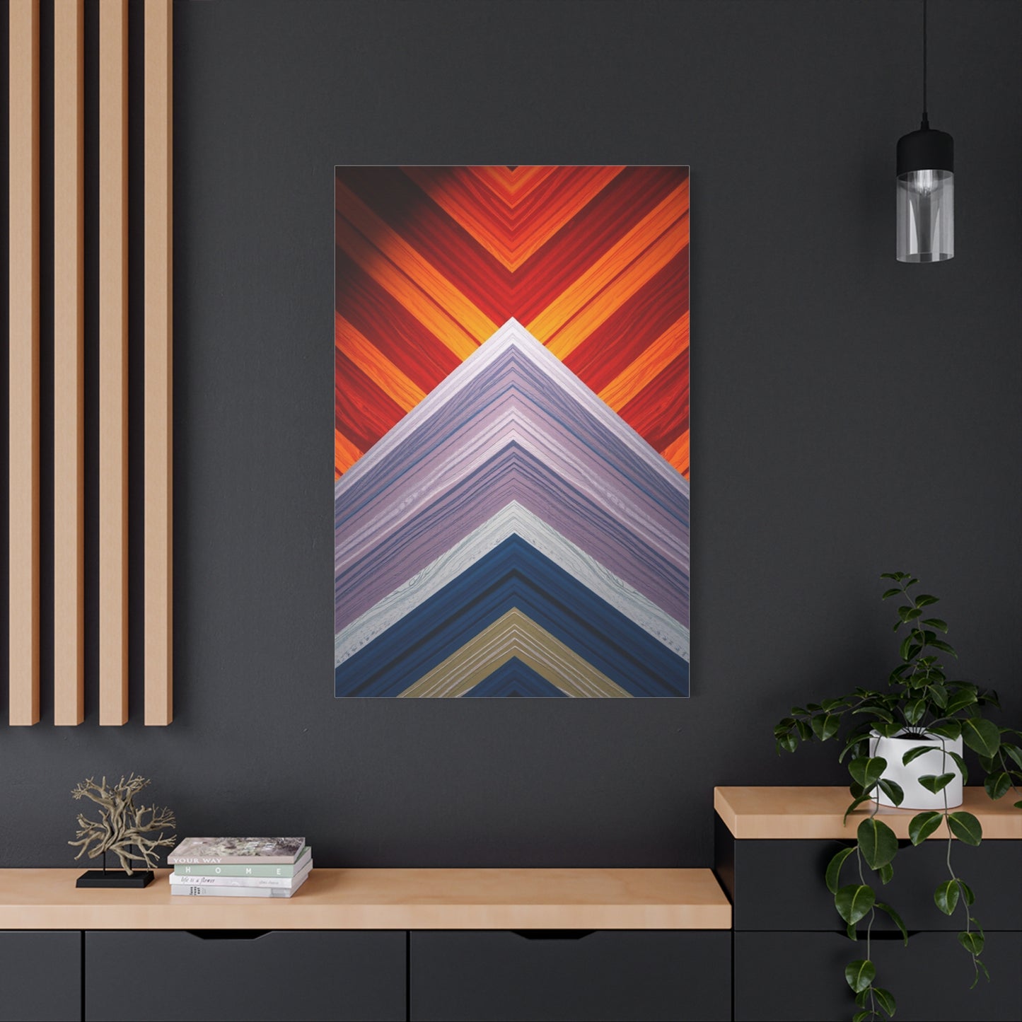 Chevron Pattern Art Supreme Canvas Wall Art & Canvas Print