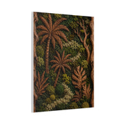 Biophilic Tropical Wood Relief Landscape Tropical Wall Art & Canvas Print